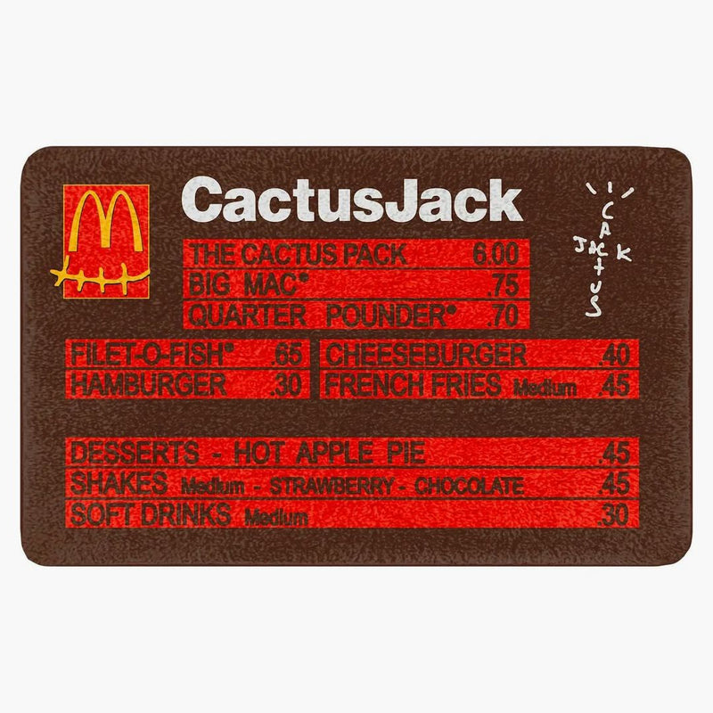Travis Scott X Mcdonalds Cj Menu Rug