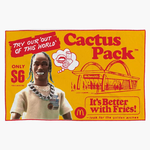 Travis Scott x McDonalds Cactus Pack Vintage přikrývka
