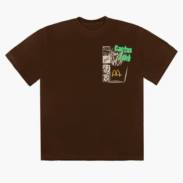 Travis Scott x McDonald's Cactus Pack Vintage Promo Tričko Brown
