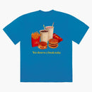 Travis Scott X McDonald's Deserve a Break III T-shirt Blue