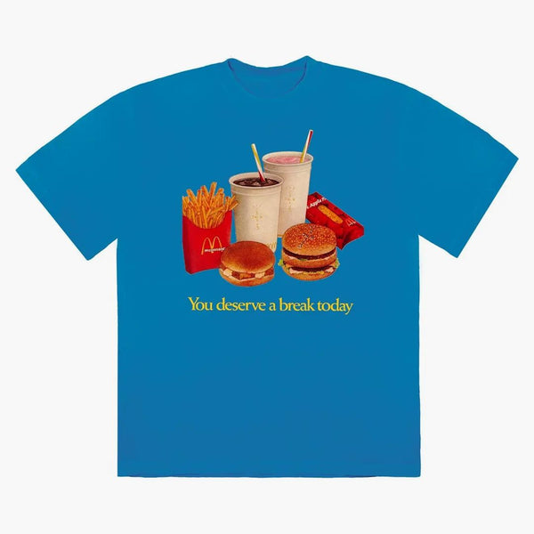 Travis Scott X McDonald's Merită un tricou Break III Blue