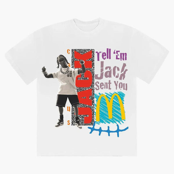 Travis Scott X Mcdonald's Jack Smile T-shirt White