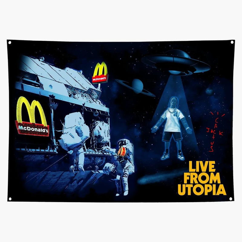 Travis Scott X McDonald's Live From Utopia Flag Multi