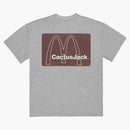 Travis Scott X McDonald's Menu Mono Logo T-Shirt Gray