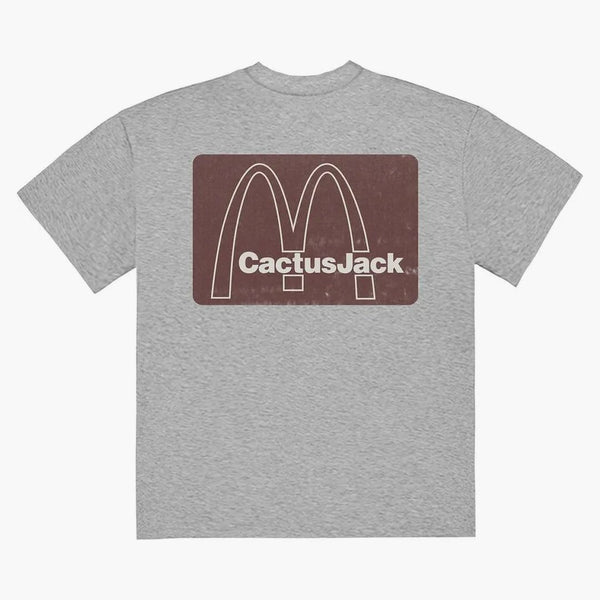 Tričko Travis Scott X McDonald's Mono Logo Grey