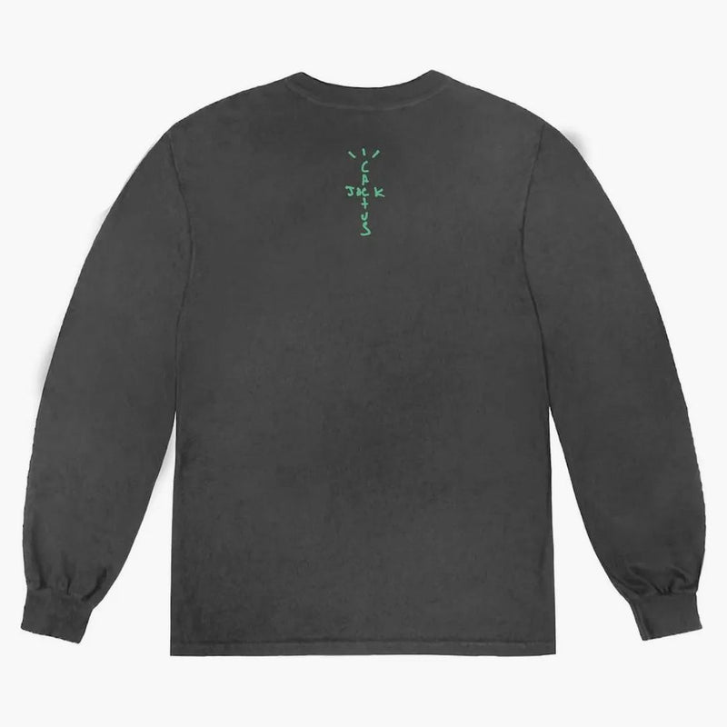 Tričko Travis Scott X McDonald's Smile L/s Brethed Black