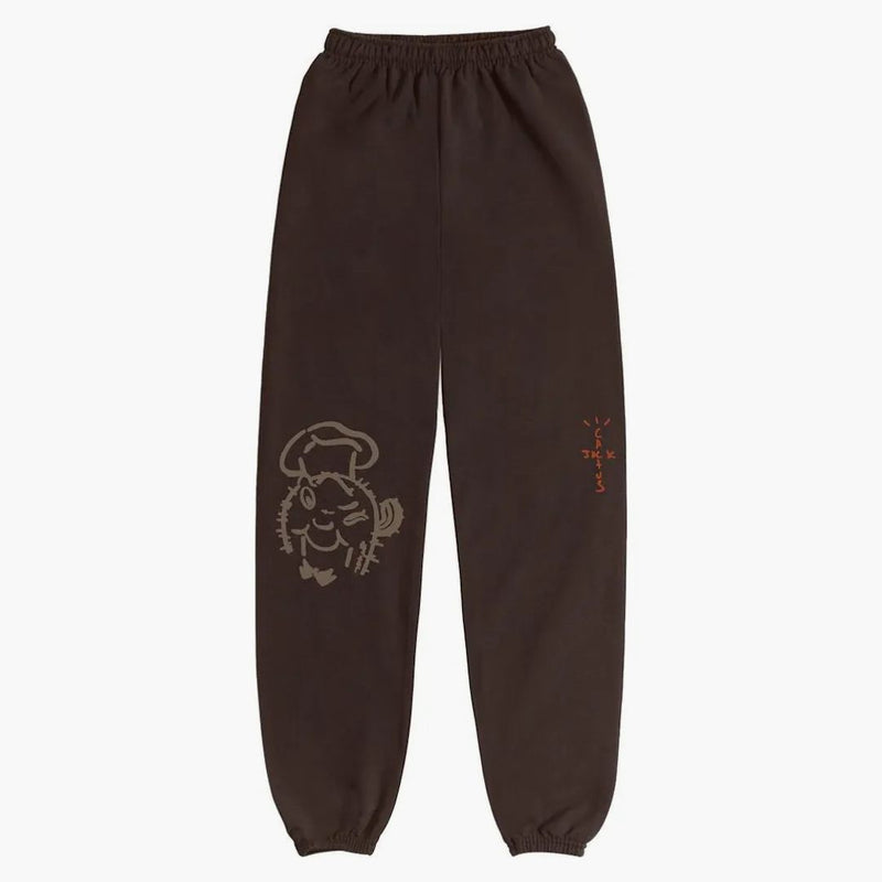 Travis Scott X Mcdonald's Sticker Bomb Sweatpants Brown