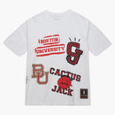 Travis Scott X Mitchell & Ness Boston University Hand-drawn T-shirt White