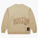 Travis Scott X Mitchell & Ness Boston University Pullover Sweatshirt Tan