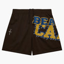 Travis Scott X Mitchell & Ness Cal Bears Basketball Shorts Brown