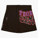 Travis Scott X Mitchell & Ness Clemson Tigers Basketball Shorts Brown