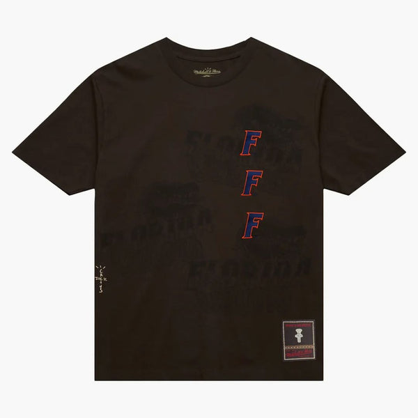 Travis Scott X Mitchell & Ness Florida Gators Seal T-shirt Brown