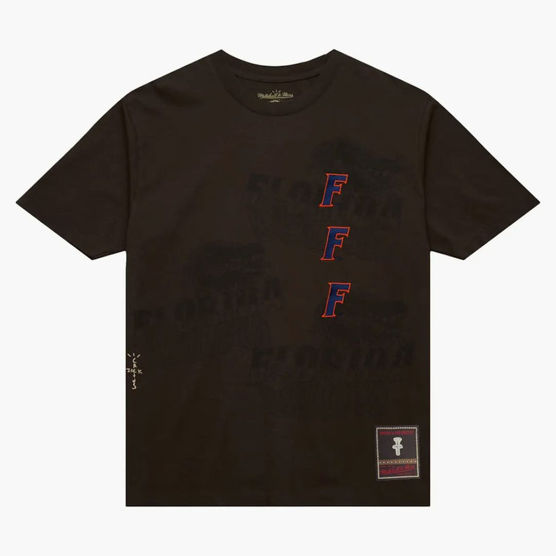 Travis Scott X Mitchell & Ness Florida Gators Seal T-shirt Brown