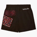 Travis Scott X Mitchell & Ness Georgia Bulldogs Basketball Shorts Brown