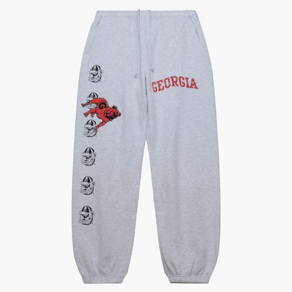 Travis Scott X Mitchell & Ness Georgia Bulldogs Classic Sweatpants Heather Gray
