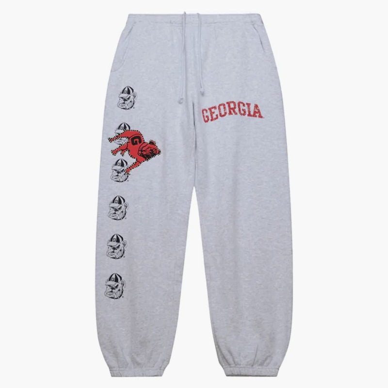 Travis Scott X Mitchell & Ness Georgia Bulldogs Classic Sweatpants Heather Gray