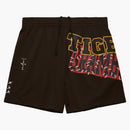 Travis Scott X Mitchell & Ness Grambling Tigers Basketball Shorts Brown