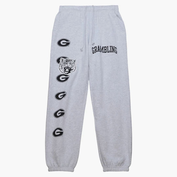 Travis Scott X Mitchell & Ness Grambling Tigers Classic Sweatpants Heather Gray