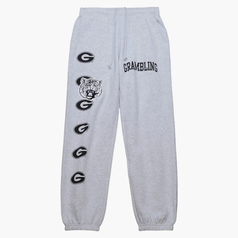 Travis Scott X Mitchell & Ness Grambling Tigers Classic Sweatpants Heather Gray