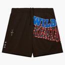 Travis Scott X Mitchell & Ness Kentucky Wildcats Basketball Shorts Brown