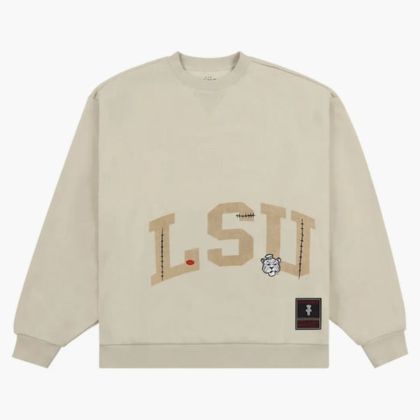 Travis Scott x Mitchell & Ness LSU Tiger's Sveater mikina opálení