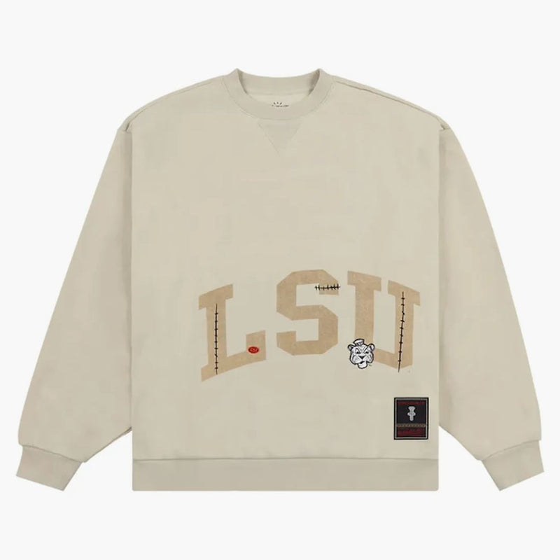 Travis Scott x Mitchell & Ness LSU Tiger's Sveater mikina opálení