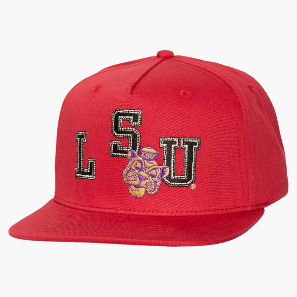 Travis Scott X Mitchell & Ness Lsu Tigers Snapback Hat Red