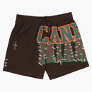 Travis Scott X Mitchell & Ness Miami Hurricanes Basketball Shorts Brown