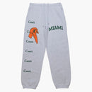 Travis Scott X Mitchell & Ness Miami Hurricanes Classic Sweatpants Heather Gray