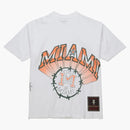 Travis Scott X Mitchell & Ness Miami Hurricanes Hand-drawn T-shirt White