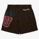 Travis Scott X Mitchell & Ness Michigan State Spartans Basketball Shorts Brown