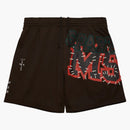 Travis Scott X Mitchell & Ness Michigan State Spartans Basketball Shorts Brown