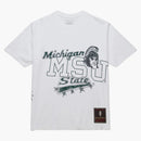 Travis Scott X Mitchell & Ness Michigan State Spartans Hand-drawn T-shirt White