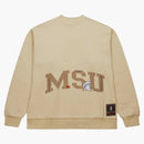 Travis Scott X Mitchell & Ness Michigan State Spartans Pullover Sweatshirt Tan