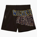 Travis Scott X Mitchell & Ness Michigan Wolverines Basketball Shorts Brown