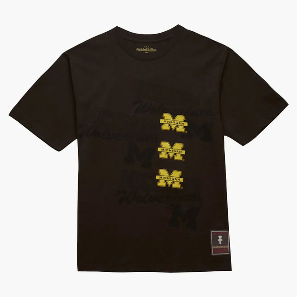 Travis Scott X Mitchell & Ness Michigan Wolverines Seal T-shirt Brown