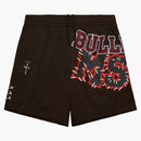 Travis Scott X Mitchell & Ness Mississippi State Bulldogs Basketball Shorts Brown