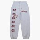 Travis Scott X Mitchell & Ness Mississippi State Bulldogs Classic Sweatpants Heather Gray