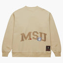 Travis Scott X Mitchell & Ness Mississippi State Bulldogs Pullover Sweatshirt Tan