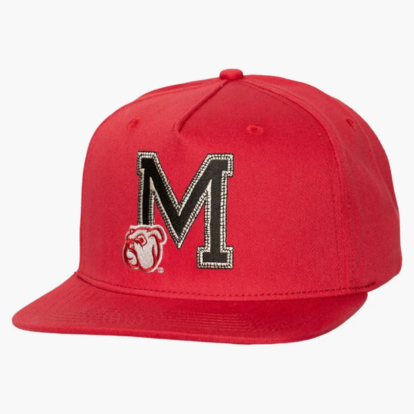 Travis Scott X Mitchell & Ness Mississippi State Bulldogs Snapback Hat Red