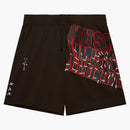 Travis Scott X Mitchell & Ness Northeastern Huskies Basketball Shorts Brown