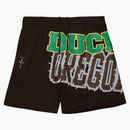 Travis Scott X Mitchell & Ness Oregon Ducks Basketball Shorts Brown