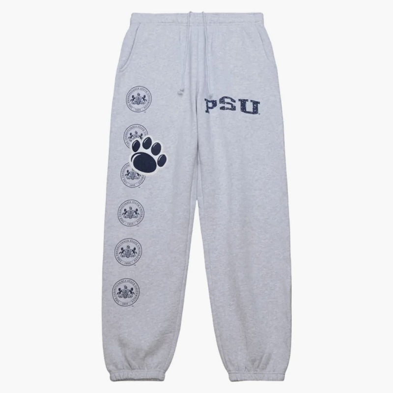 Travis Scott X Mitchell & Ness Penn State Nittany Lions Classic Sweatpants Heather Gray