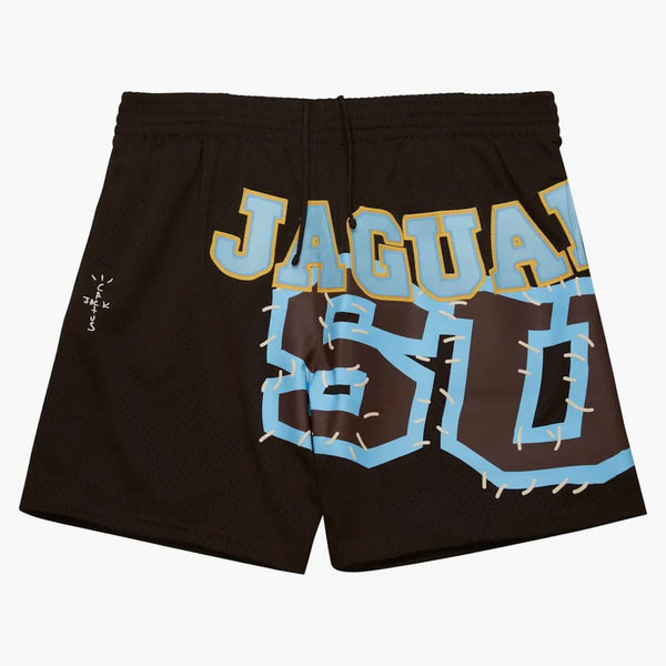 Travis Scott X Mitchell & Ness Southern University Jaguars Basketball Shorts Brown