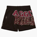 Travis Scott X Mitchell & Ness Texas A&m Aggies Basketball Shorts Brown