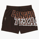 Travis Scott X Mitchell & Ness Texas Longhorns Basketball Shorts Brown
