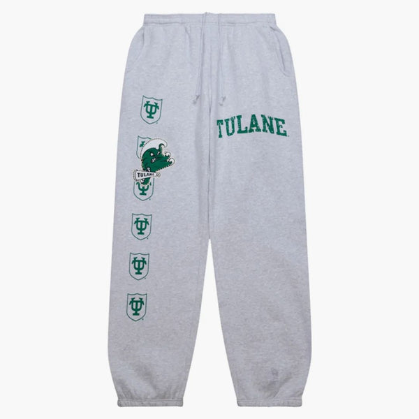 Travis Scott x Mitchell & Ness Tulane Green Wave Classic Shotpants Heather Grey