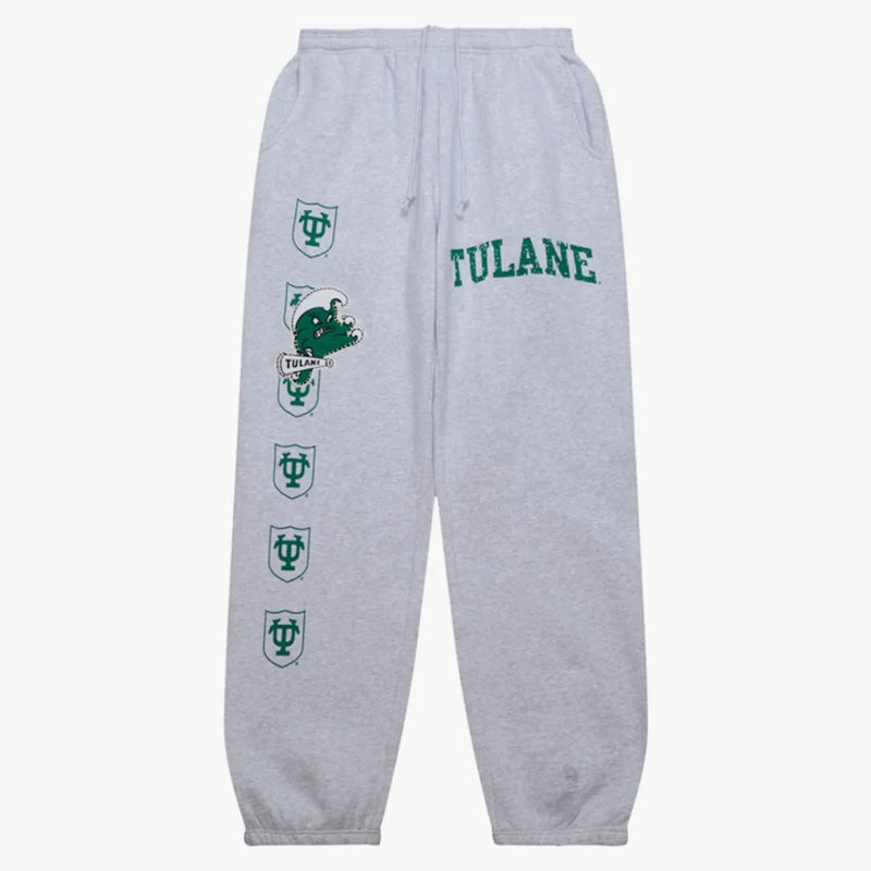 Travis Scott x Mitchell & Ness Tulane Green Wave Classic Shotpants Heather Grey