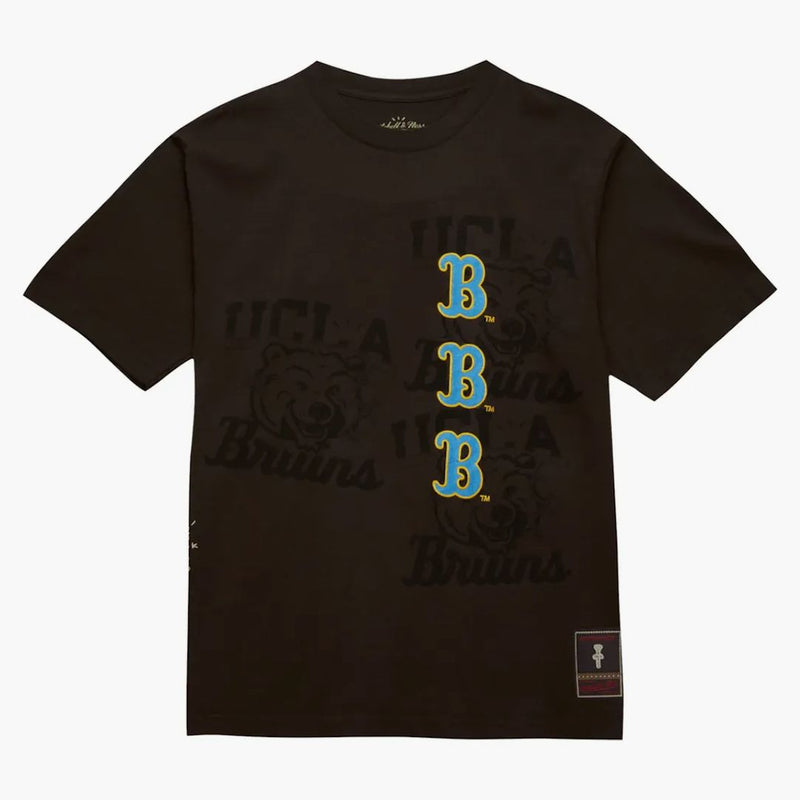 Travis Scott x Mitchell & Ness Ucla Bruins Seal tričko Brown