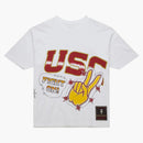 Travis Scott X Mitchell & Ness Usc Trojans Hand-drawn T-shirt White